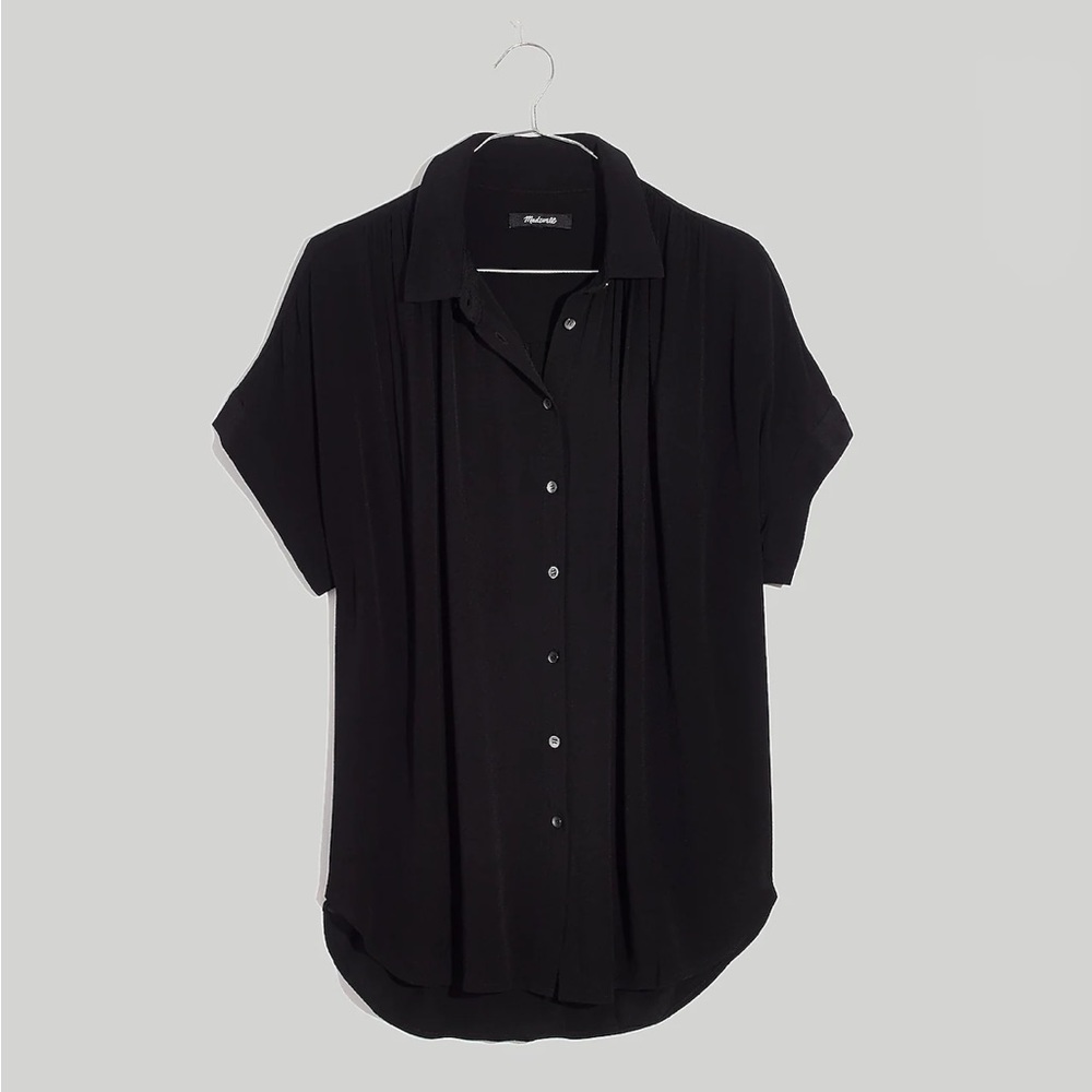 Madewell Charcoal Button Down Blouse